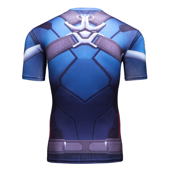 CAPTAIN AMERICA Compression Shirt for Men (Short Sleeve)