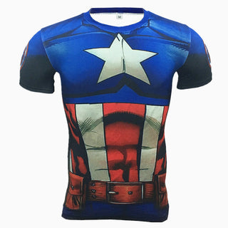 CAPTAIN AMERICA Compression Shirt for Men (Short Sleeve)