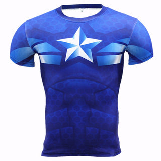 CAPTAIN AMERICA Compression Shirt for Men (Short Sleeve)