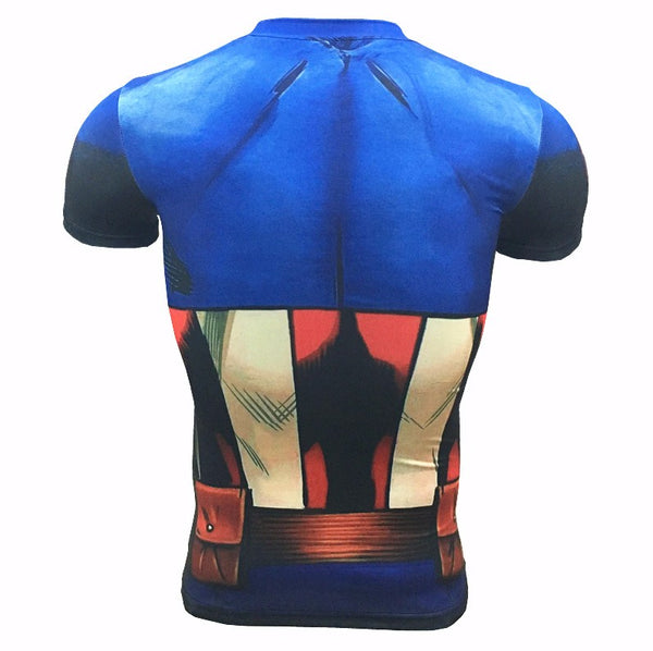 CAPTAIN AMERICA Compression Shirt for Men (Short Sleeve)