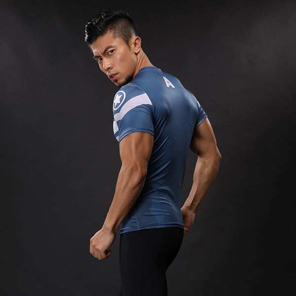 CAPTAIN AMERICA Compression Shirt for Men (Short Sleeve)