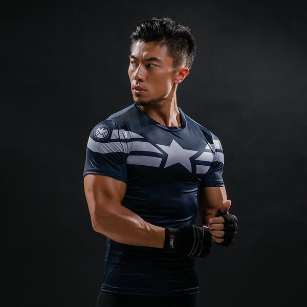 CAPTAIN AMERICA Compression Shirt for Men (Short Sleeve)