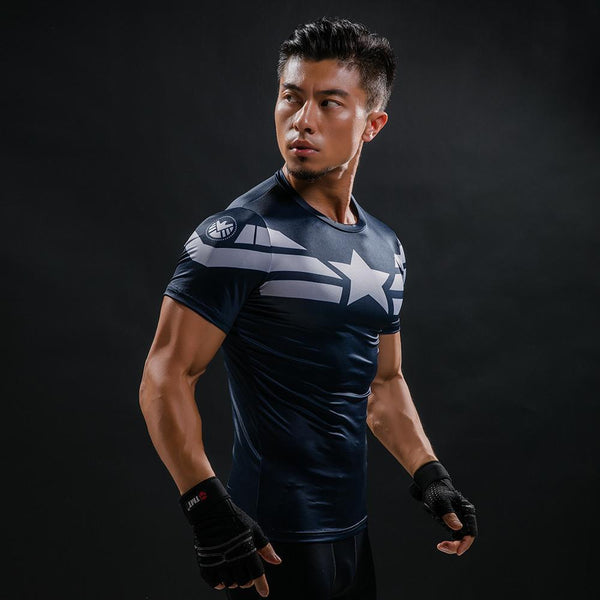 CAPTAIN AMERICA Compression Shirt for Men (Short Sleeve)