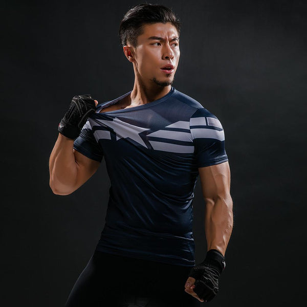 CAPTAIN AMERICA Compression Shirt for Men (Short Sleeve)
