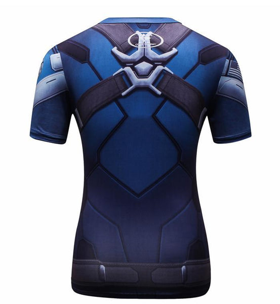 CAPTAIN AMERICA Compression Shirt for Women (Short Sleeve)
