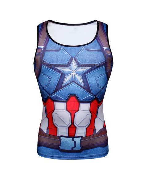 CAPTAIN AMERICA Compression Tank Top