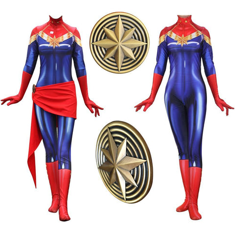 CAPTAIN MARVEL Cosplay Costume for Women – ME SUPERHERO