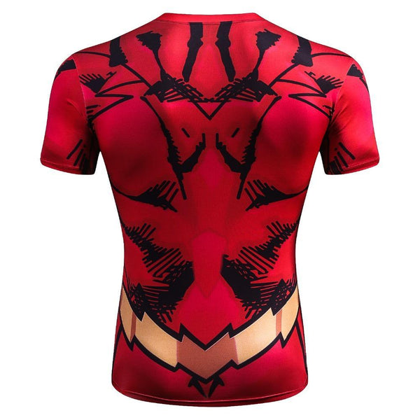 Comic FLASH Short Sleeve Compression Shirt for Men