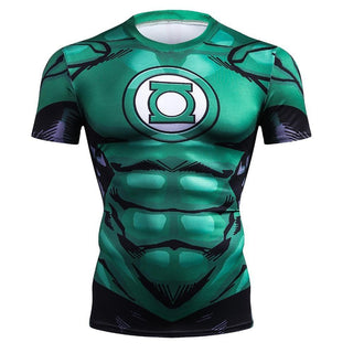 Comic GREEN LANTERN Short Sleeve Compression Shirt for Men