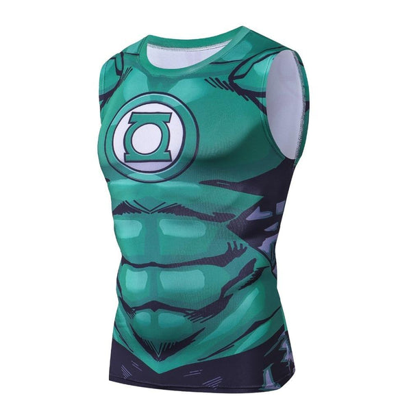 Comic Style GREEN LANTERN Compression Tank Top – ME SUPERHERO