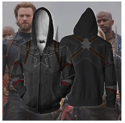 Dark CAPTAIN AMERICA Hoodie Jacket