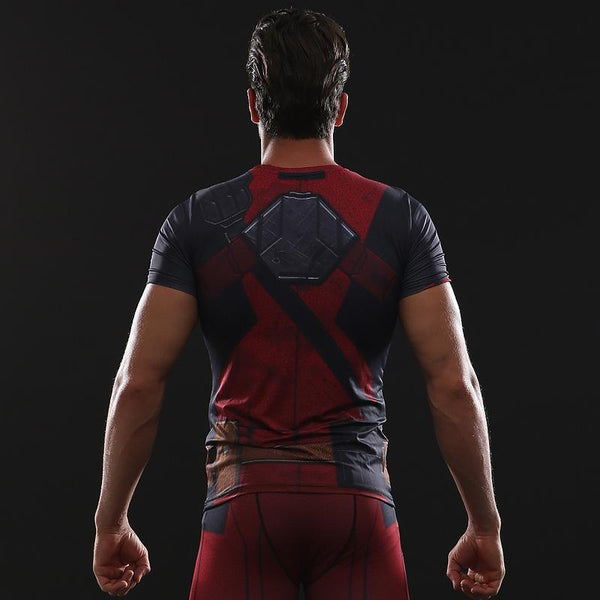 DEADPOOL 2 Short Sleeve Compression Shirt for Men
