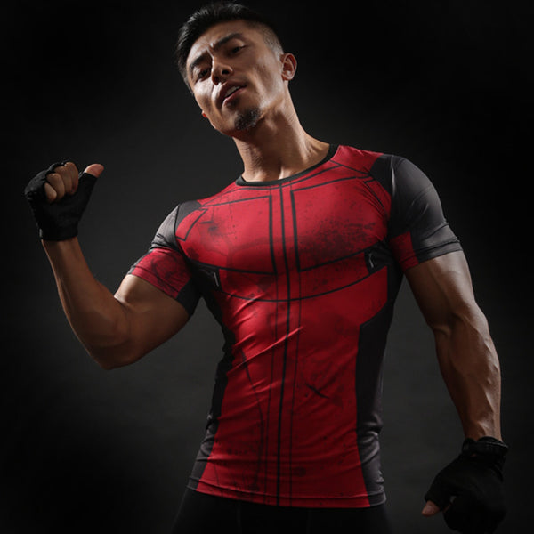 DEADPOOL Compression Shirt for Men (Short Sleeve)