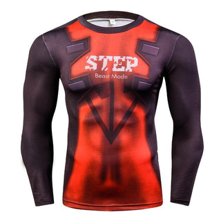 DEADPOOL Long Sleeve Compression Shirt for Men