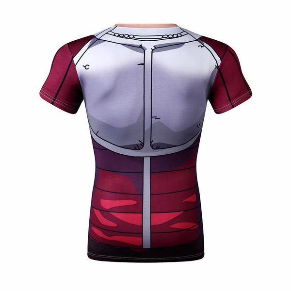 DBZ King Vegeta Short Sleeve Compression Shirt for Men