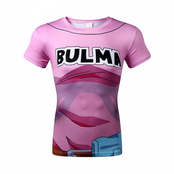 DRAGON BALL Z Bulma Short Sleeve Compression Shirt for Men