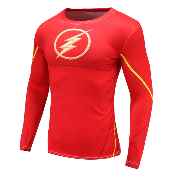 Retro FLASH Compression Shirt for Men (Long Sleeve)