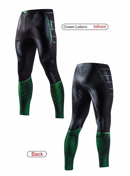 GREEN LANTERN Compression Leggings/Pants for Men