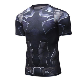 Infinity War CAPTAIN AMERICA Short Sleeve Compression Shirt for Men