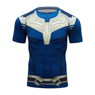 Infinity War THANOS Short Sleeve Compression Shirt for Men