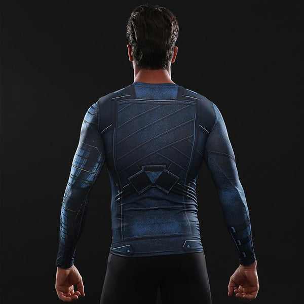 Infinity War WINTER SOLDIER Long Sleeve Compression Shirt for Men