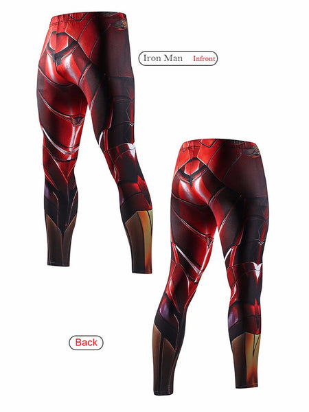 IRON MAN Compression Leggings/Pants for Men