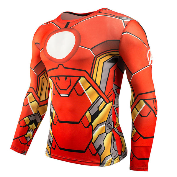 IRON MAN Compression Shirt for Men (Long Sleeve)