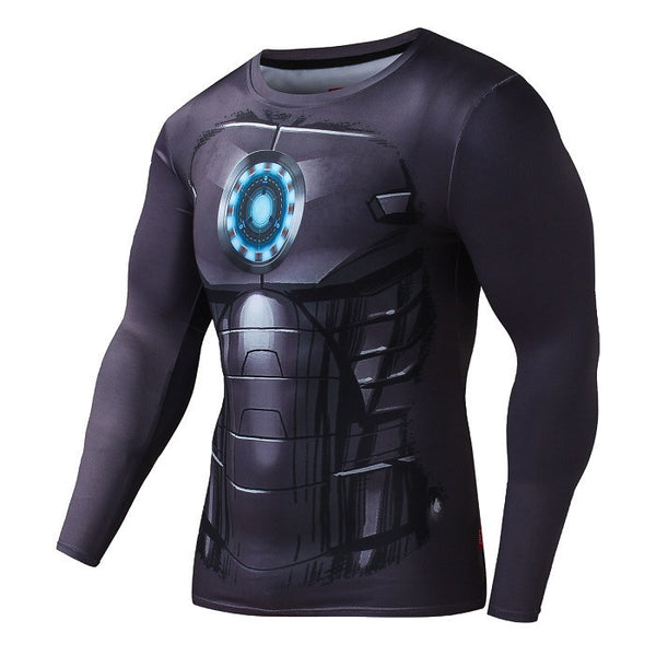 IRON MAN Compression Shirt for Men (Long Sleeve)