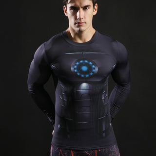 IRON MAN Compression Shirt for Men (Long Sleeve)