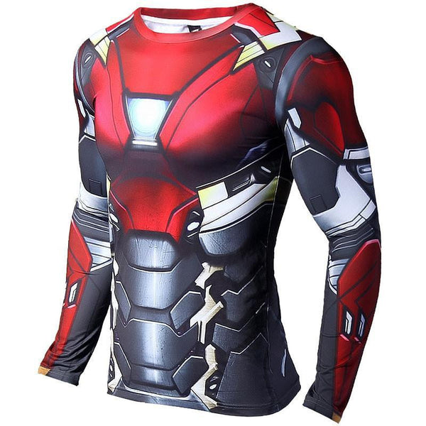 IRON MAN Compression Shirt for Men (Long Sleeve)