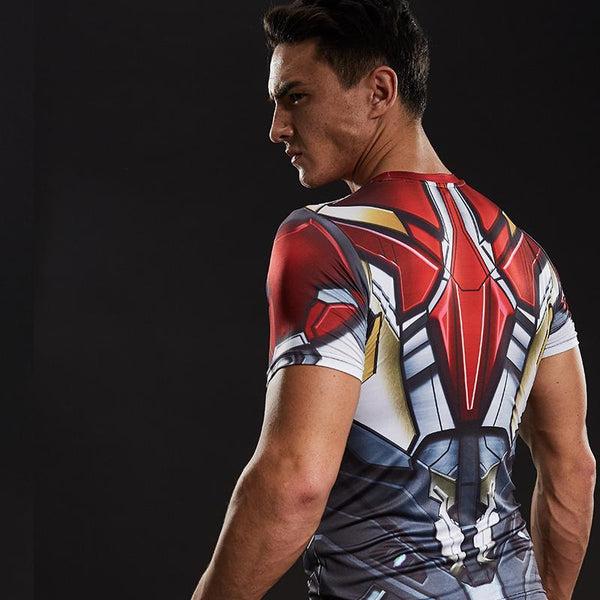 IRON MAN Compression Shirt for Men (Short Sleeve)