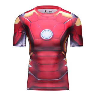 IRON MAN Compression Shirt for Men (Short Sleeve)