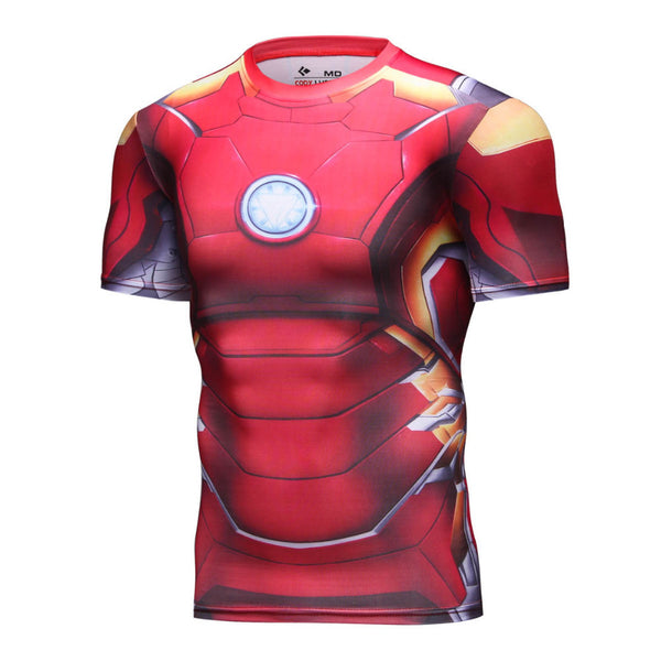IRON MAN Compression Shirt for Men (Short Sleeve)