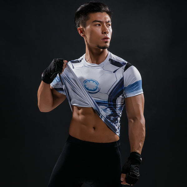 IRON MAN Compression Shirt for Men (Short Sleeve)