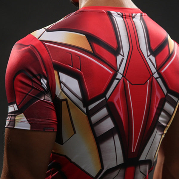IRON MAN Compression Shirt for Men (Short Sleeve)