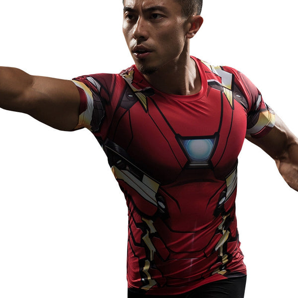 IRON MAN Compression Shirt for Men (Short Sleeve)