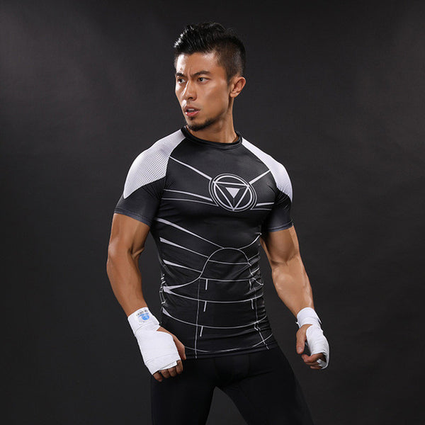 IRON MAN Compression Shirt for Men (Short Sleeve)