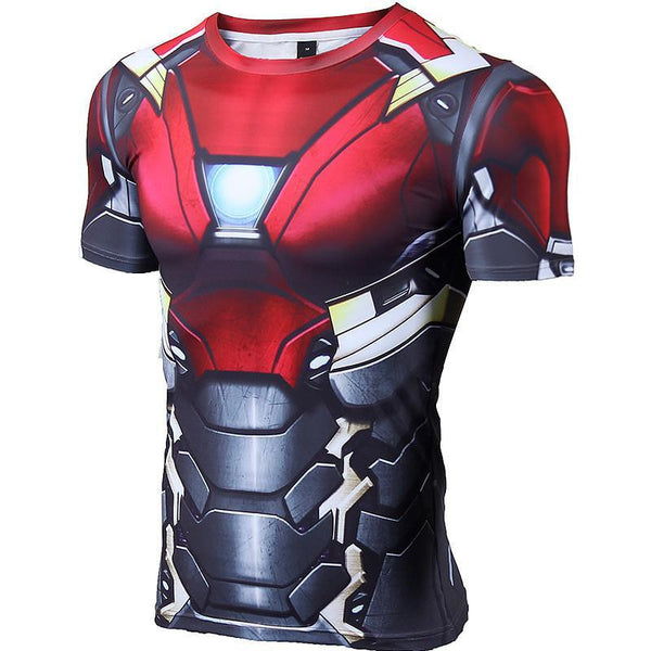 IRON MAN Compression Shirt for Men (Short Sleeve)