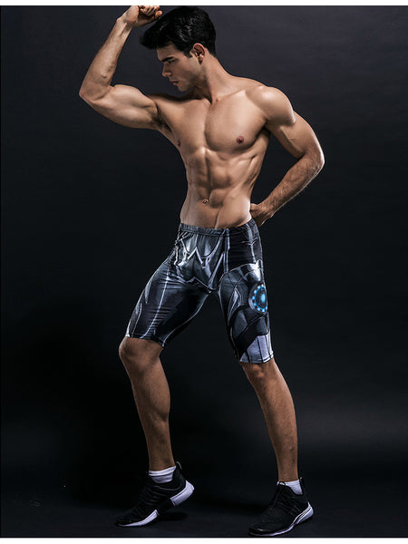 IRON MAN Compression Shorts for Men