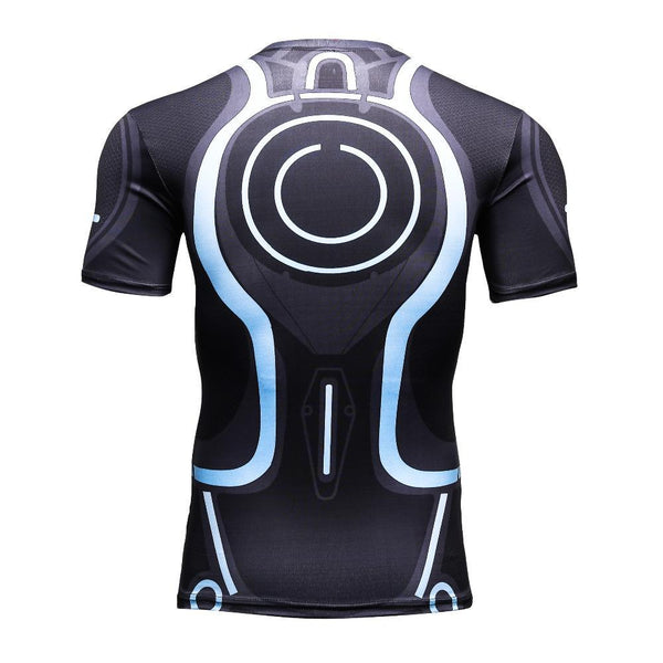 IRON MAN Short Sleeve Compression Shirt for Men
