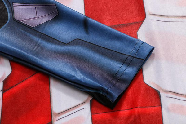 Long Sleeve CAPTAIN AMERICA Compression Shirt