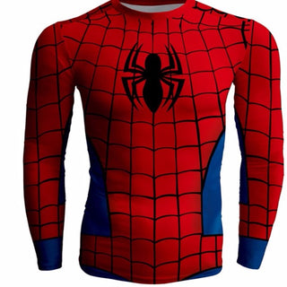 Long  Sleeve SPIDERMAN Compression Shirt for Men