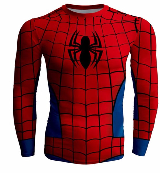 Long Sleeve SPIDERMAN Compression Shirt for Men – ME SUPERHERO