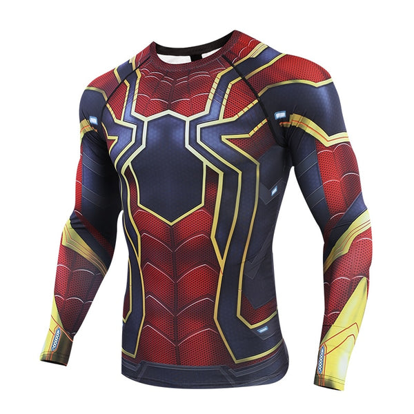 Avengers 4 SPIDERMAN Long Sleeve Compression Shirt