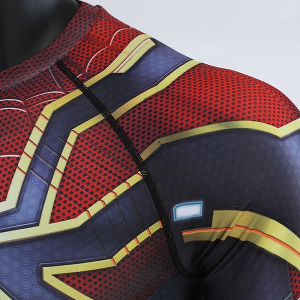 Avengers 4 SPIDERMAN Short  Sleeve Compression Shirt