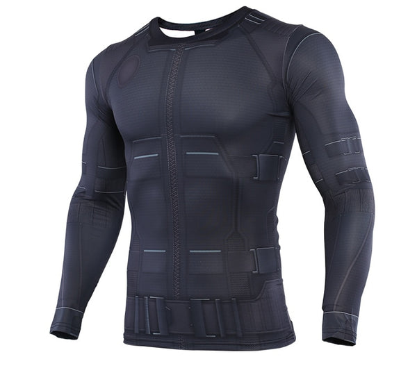 SPIDERMAN Far From Home Noir Long Sleeve Compression Shirt