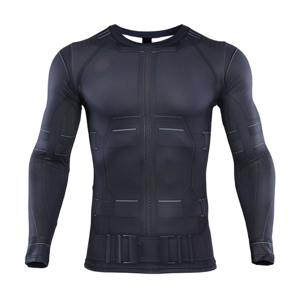 SPIDERMAN Far From Home Noir Long Sleeve Compression Shirt