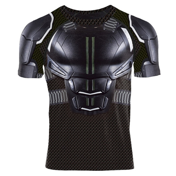 BATMAN Armor Short Sleeve Compression Shirt