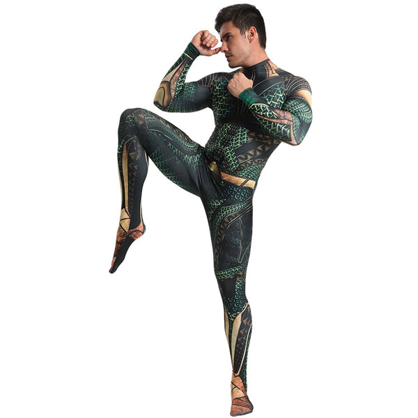 Classic AQUAMAN Cosplay Costume for Men