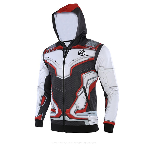 Avengers 4 CAPTAIN AMERICA Quantum Realm Zipper Hoodie